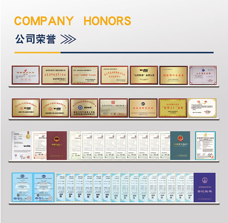 沃达资质荣誉