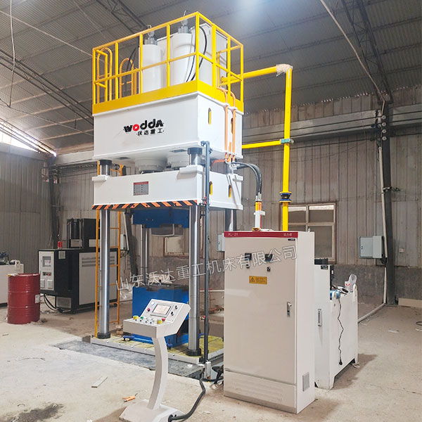 石英石水槽液压机现场试机 石英石水槽液压机现场试机